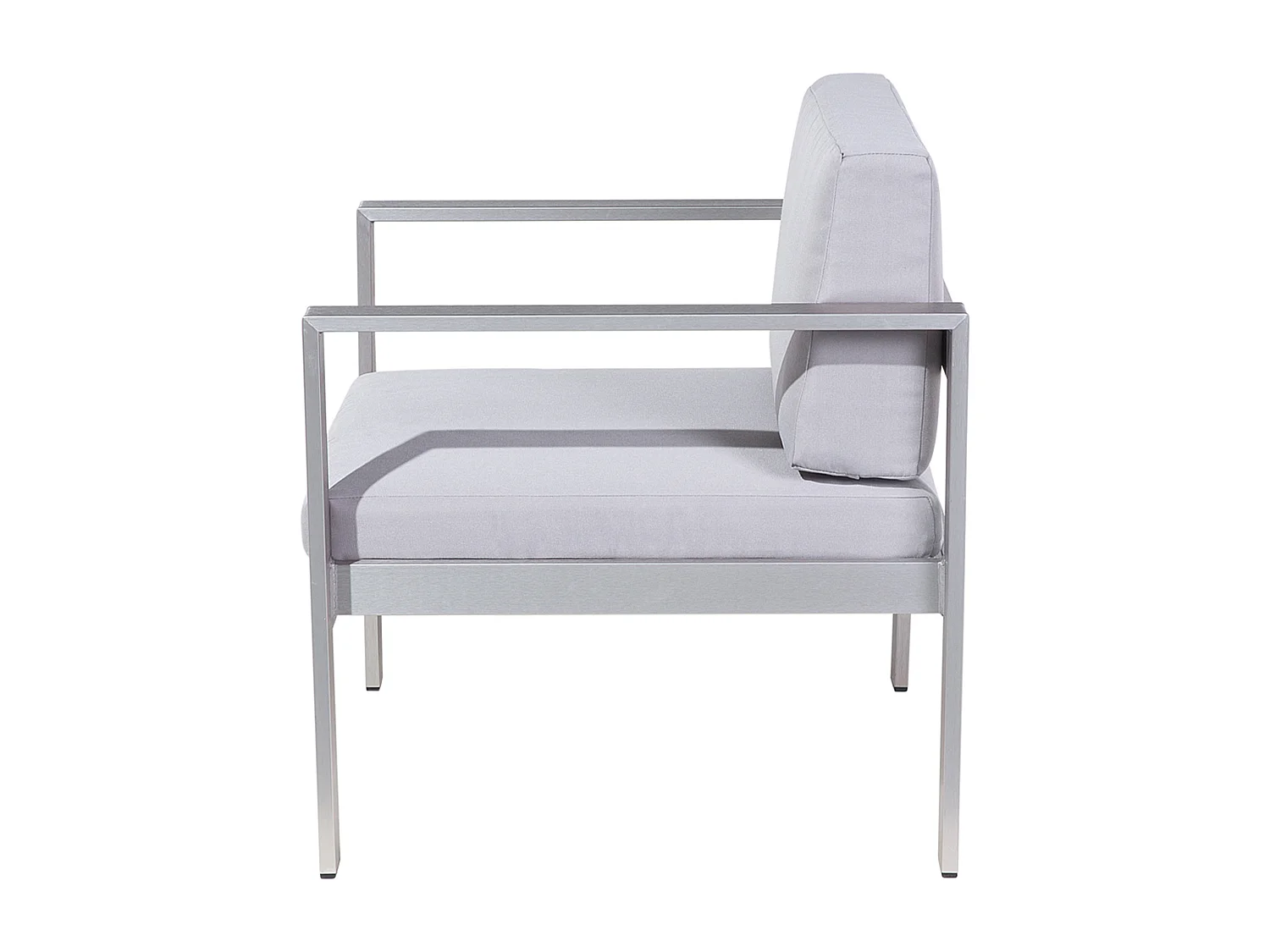 Fauteuil de jardin SALERNO Métal Gris clair