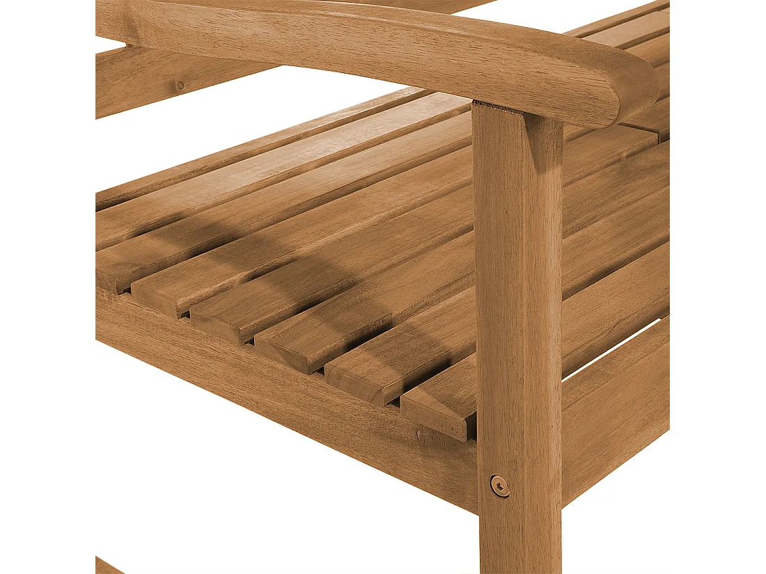 Banc de jardin HILO 150 cm Acacia Marron