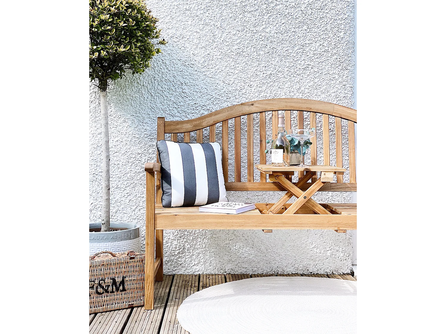 Garden Bench HILO 150 cm Acacia Wood Brown