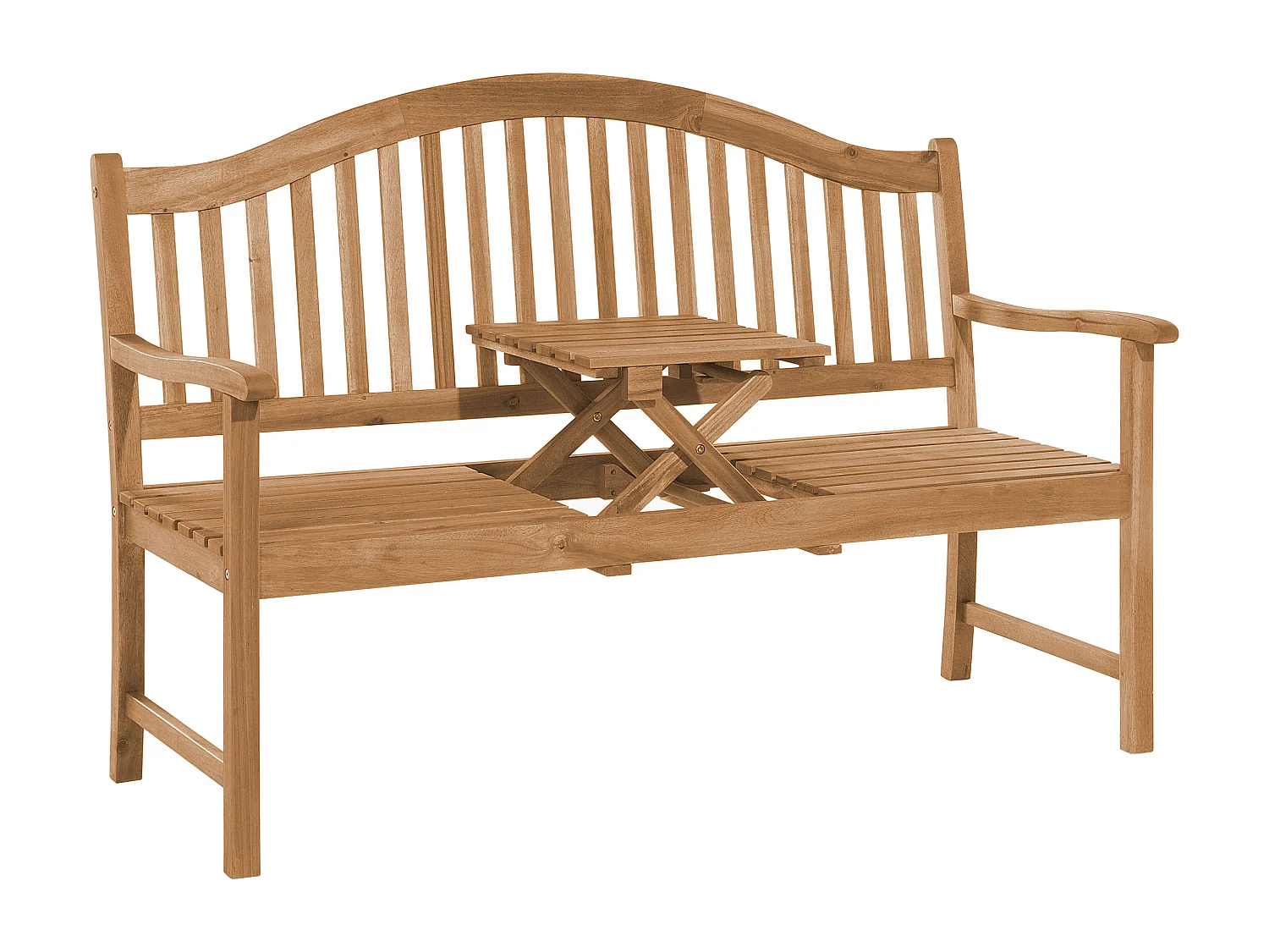 Banc de jardin HILO 150 cm Acacia Marron