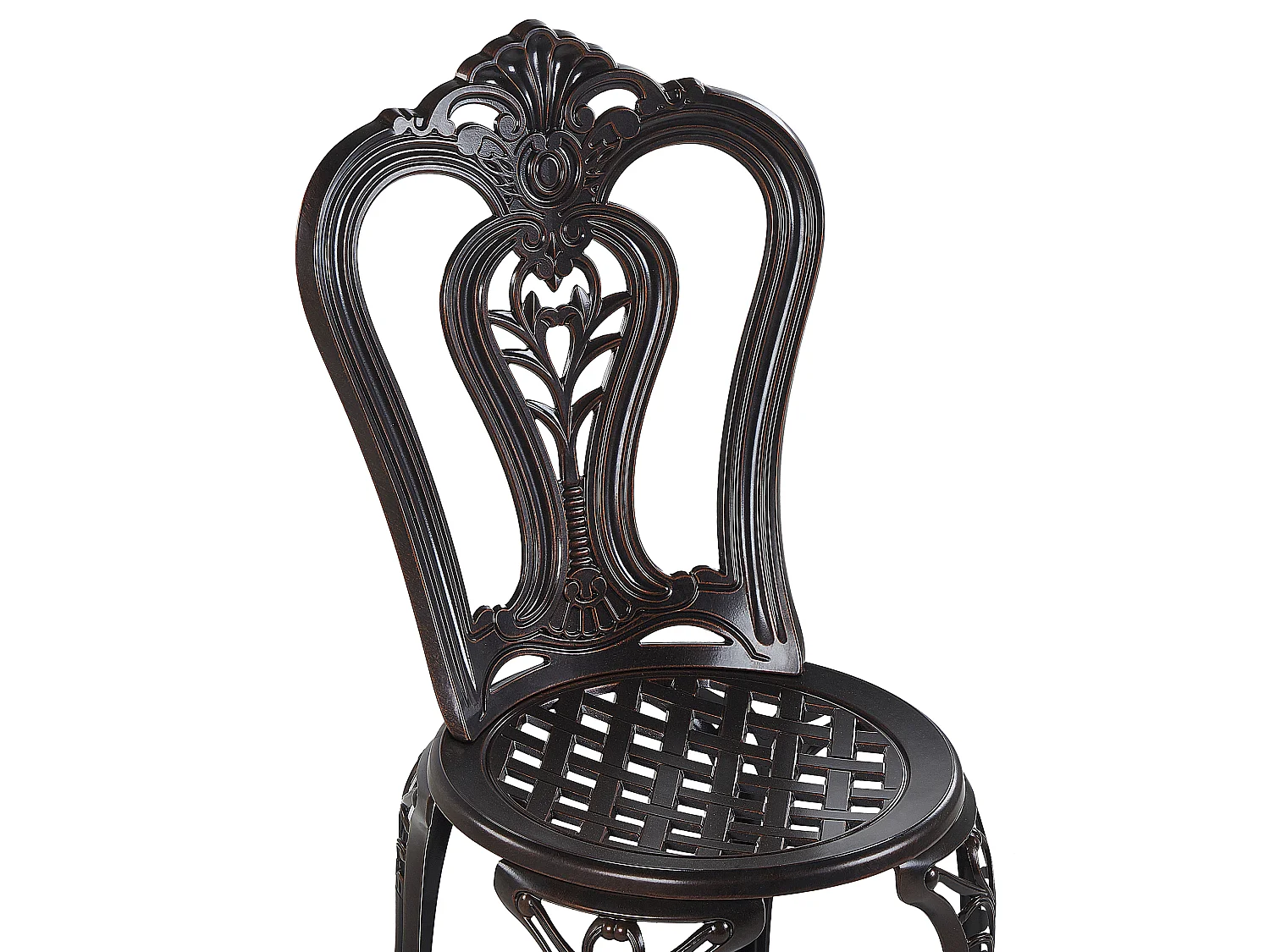 Set di 2 sedie da giardino BOVINO Metallo Marrone scuro