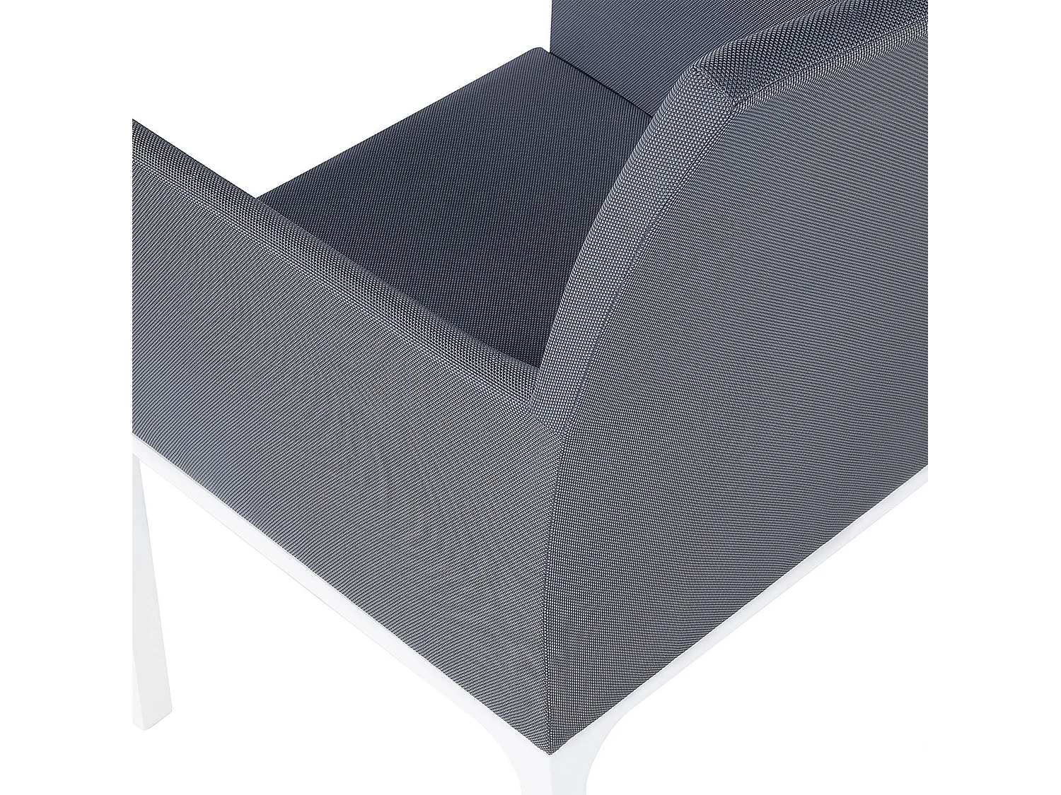 Set di 2 sedie da giardino con cuscini BACOLI Tessuto Grigio scuro