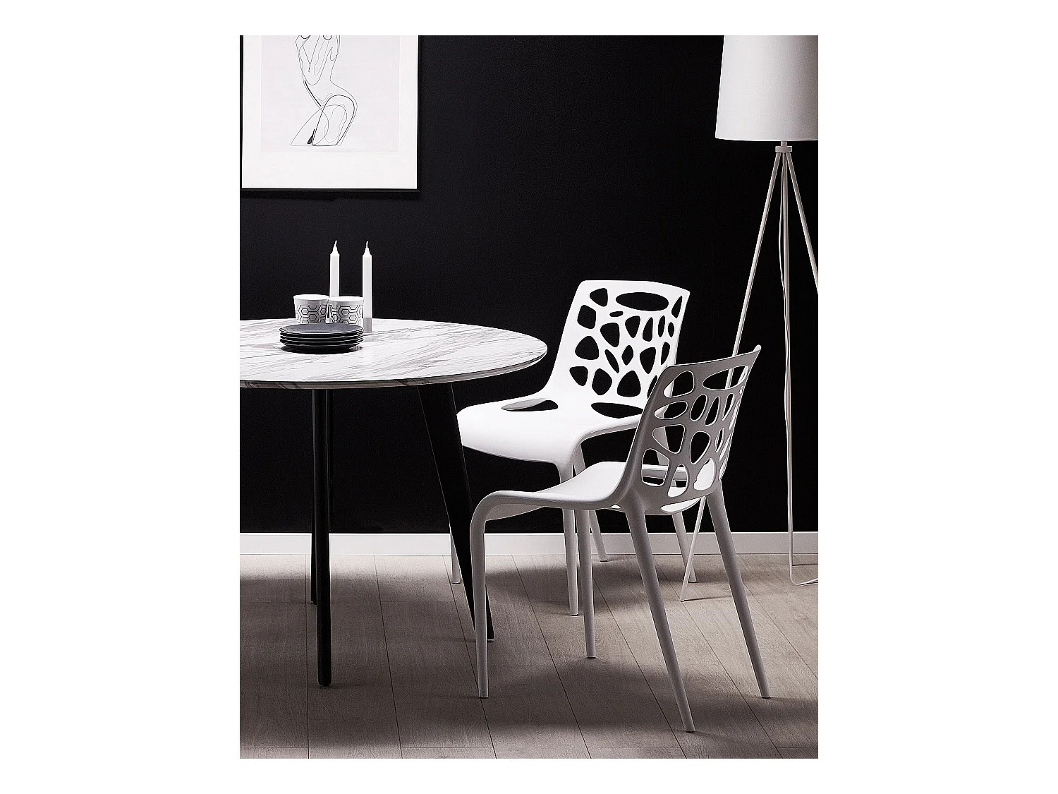 Eetkamerstoel MORGAN Wit