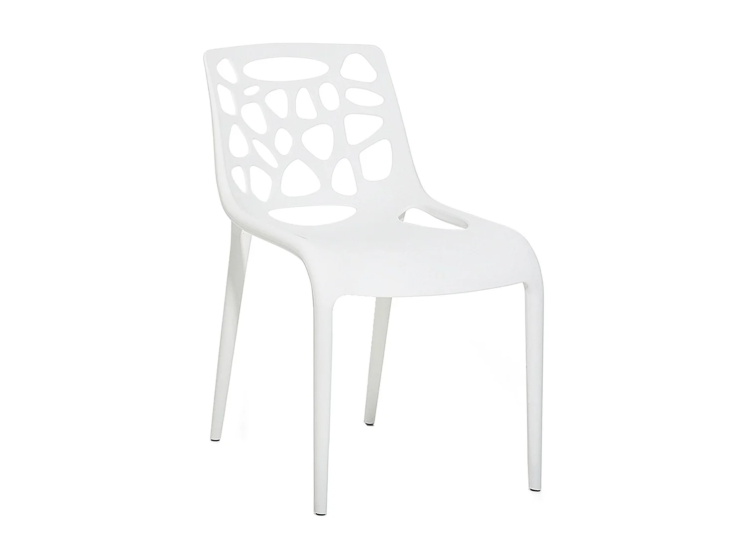 Chaise de salle à manger MORGAN Blanc