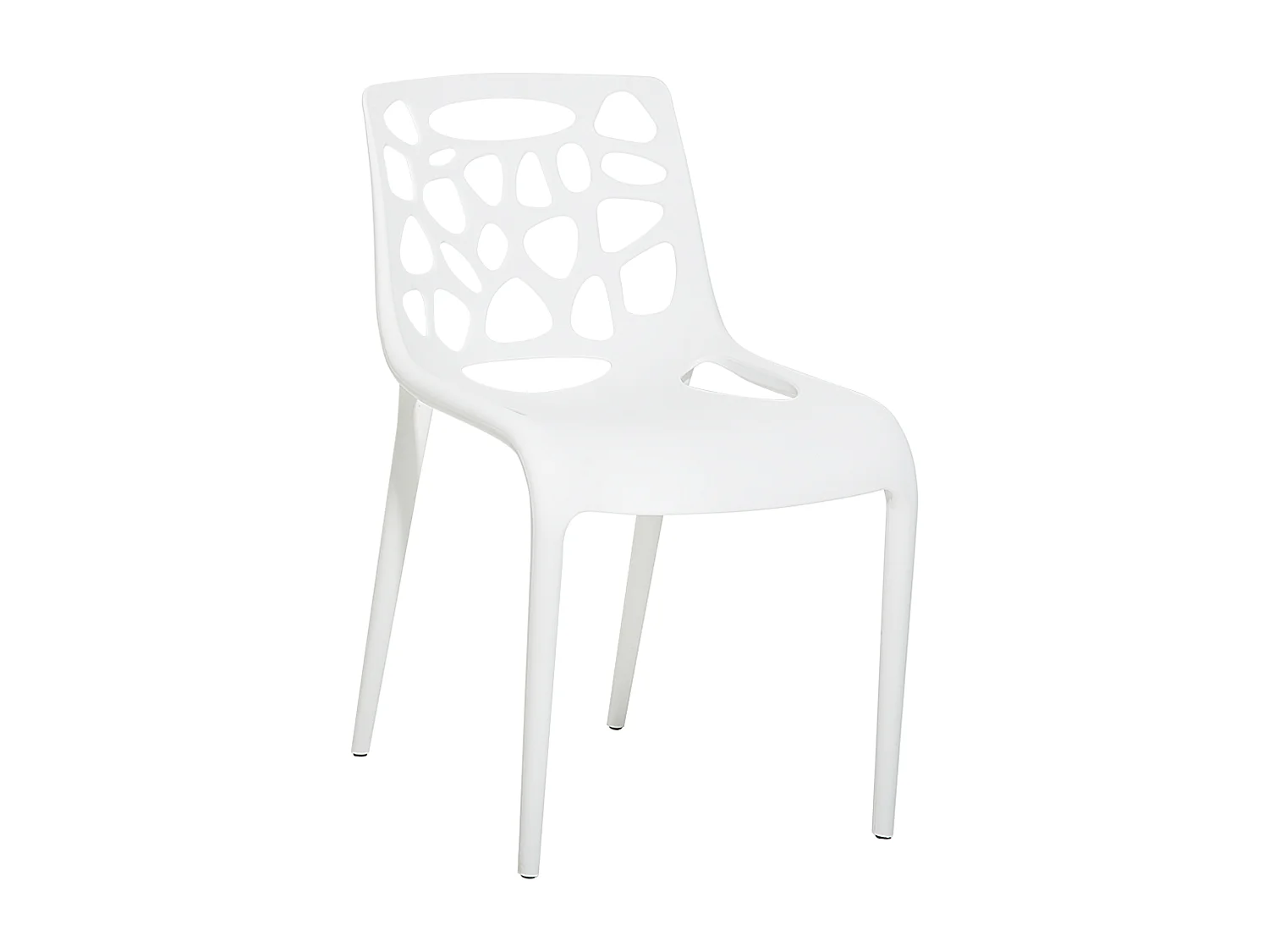 Chaise de salle à manger MORGAN Blanc