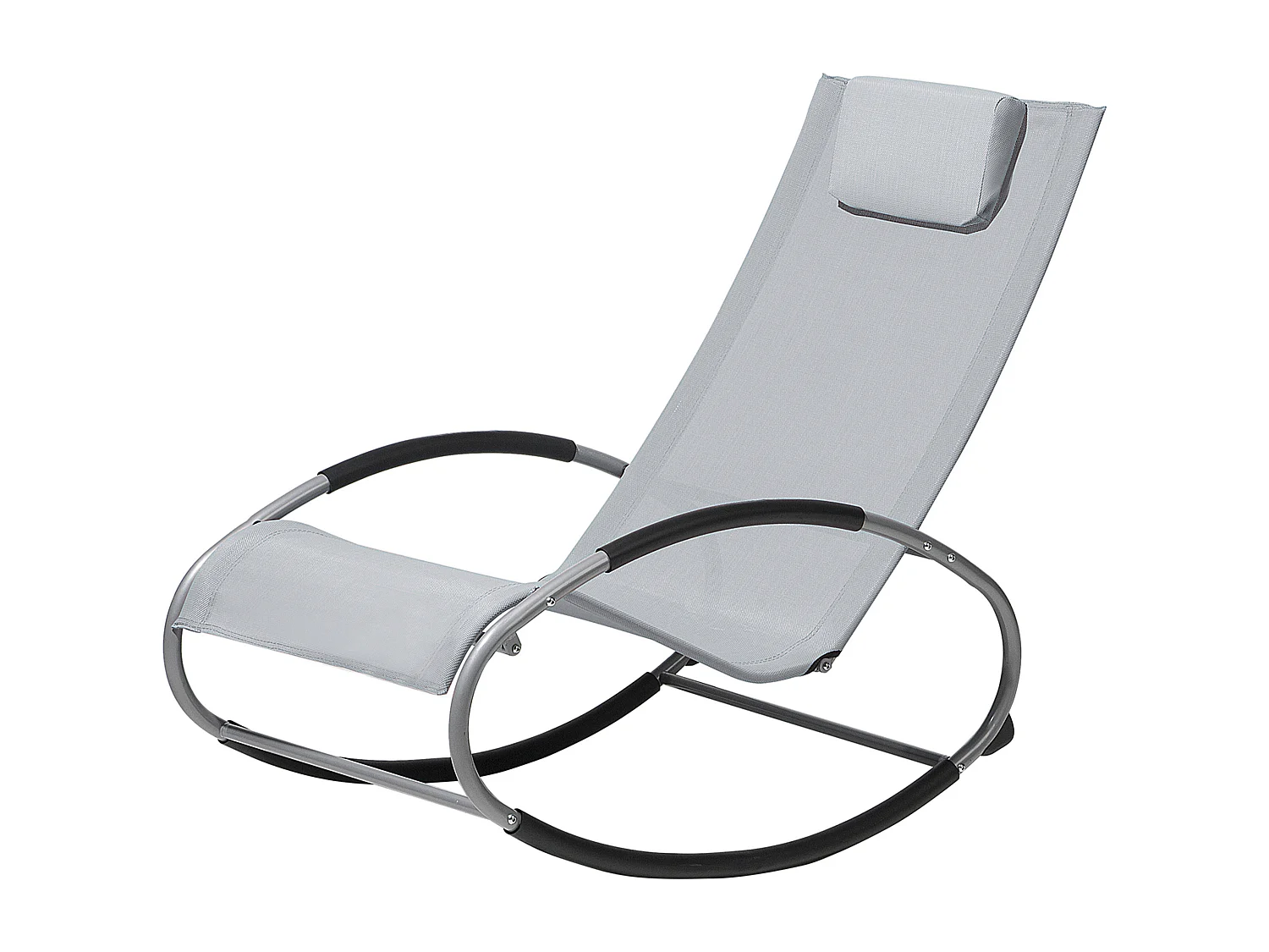 Espreguiçadeira de baloiço CAMPO Tecido Cinzento