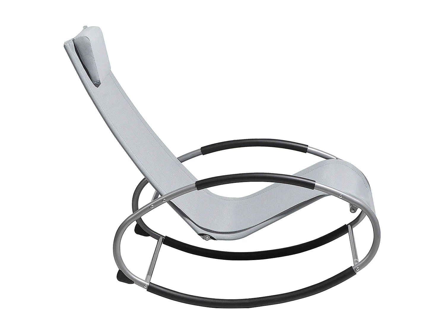 Espreguiçadeira de baloiço CAMPO Tecido Cinzento