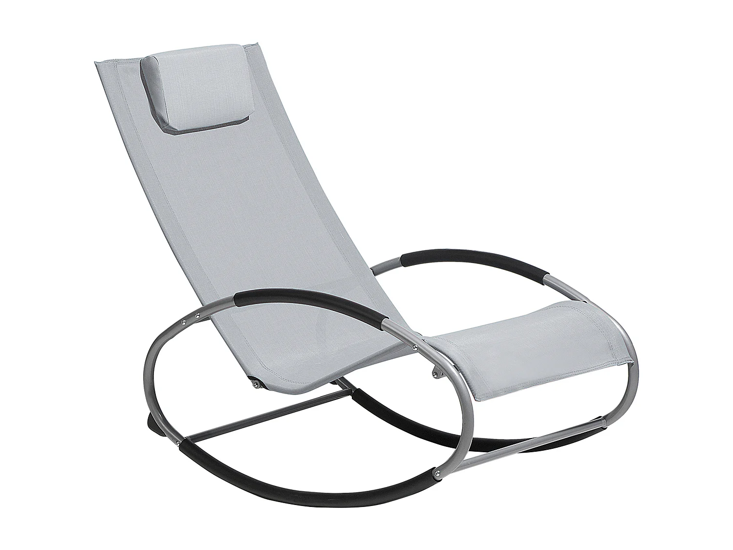 Leżak ogrodowy bujany CAMPO Szary