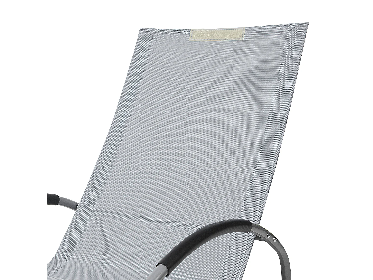 Leżak ogrodowy bujany CAMPO Szary