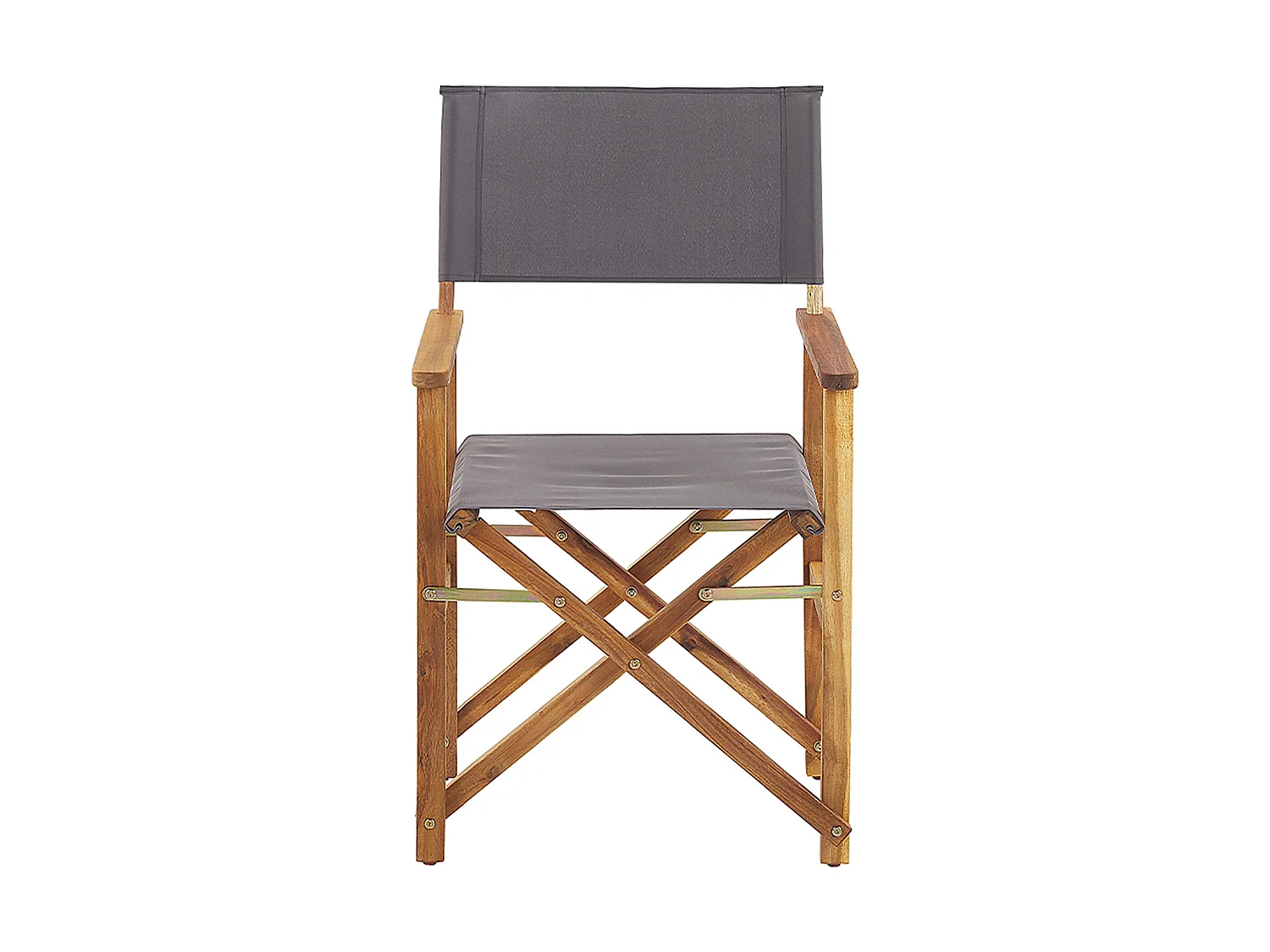 Lot de 2 chaises de jardin CINE Acacia Gris