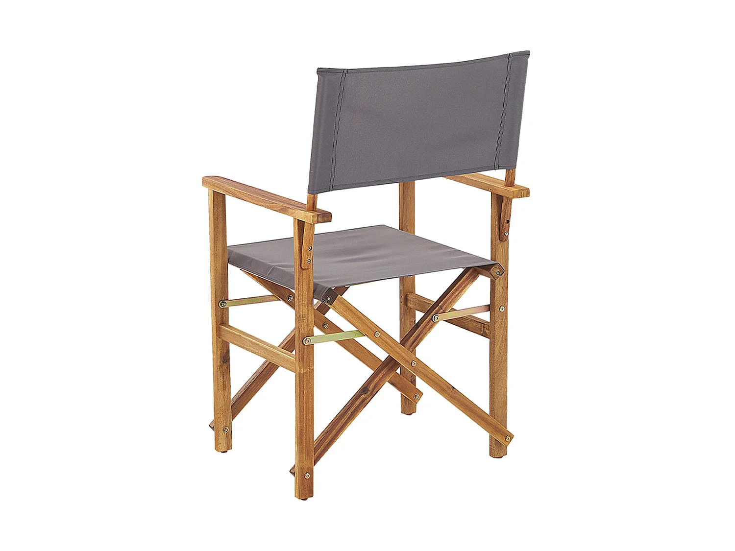 Lot de 2 chaises de jardin CINE Acacia Gris