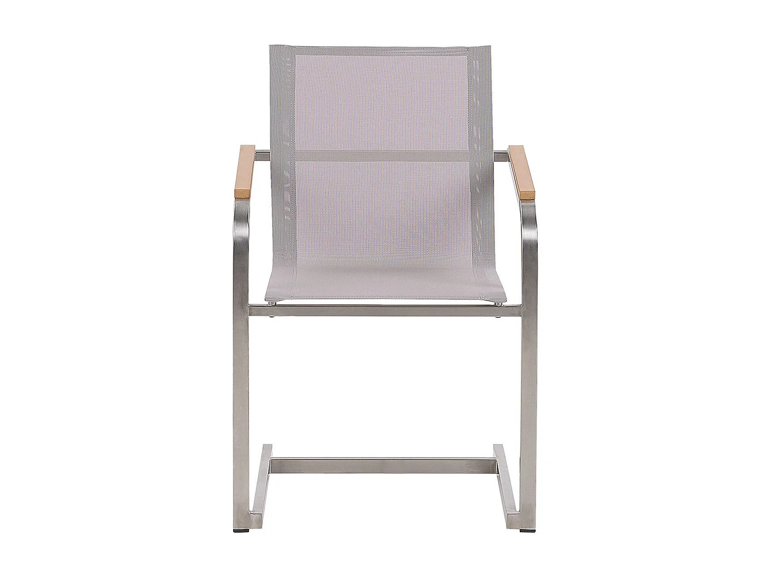 Lot de 6 chaises de jardin COSOLETO Acier inox Beige