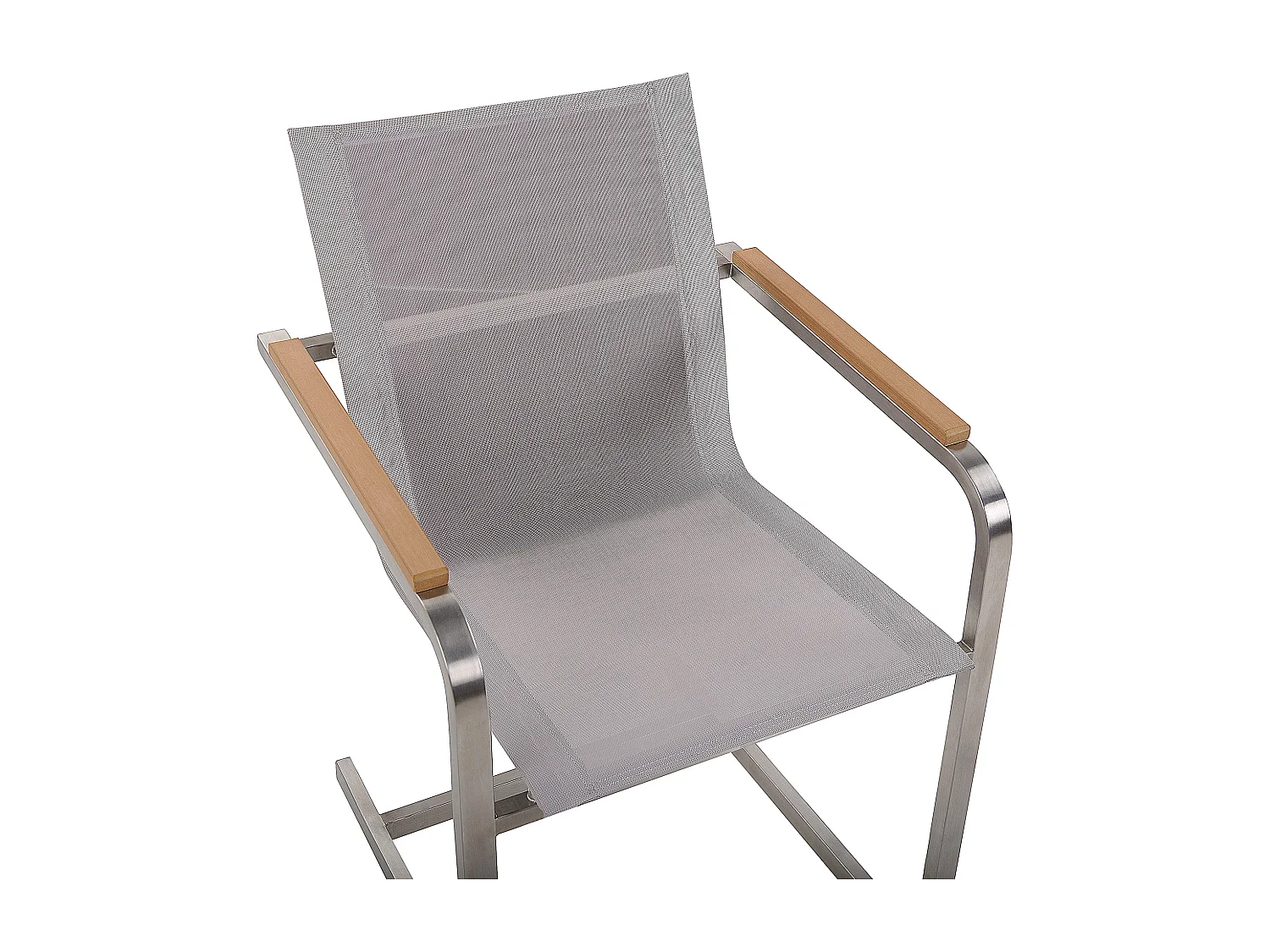 Conjunto de 6 sillas de jardín COSOLETO Acero inoxidable Beige