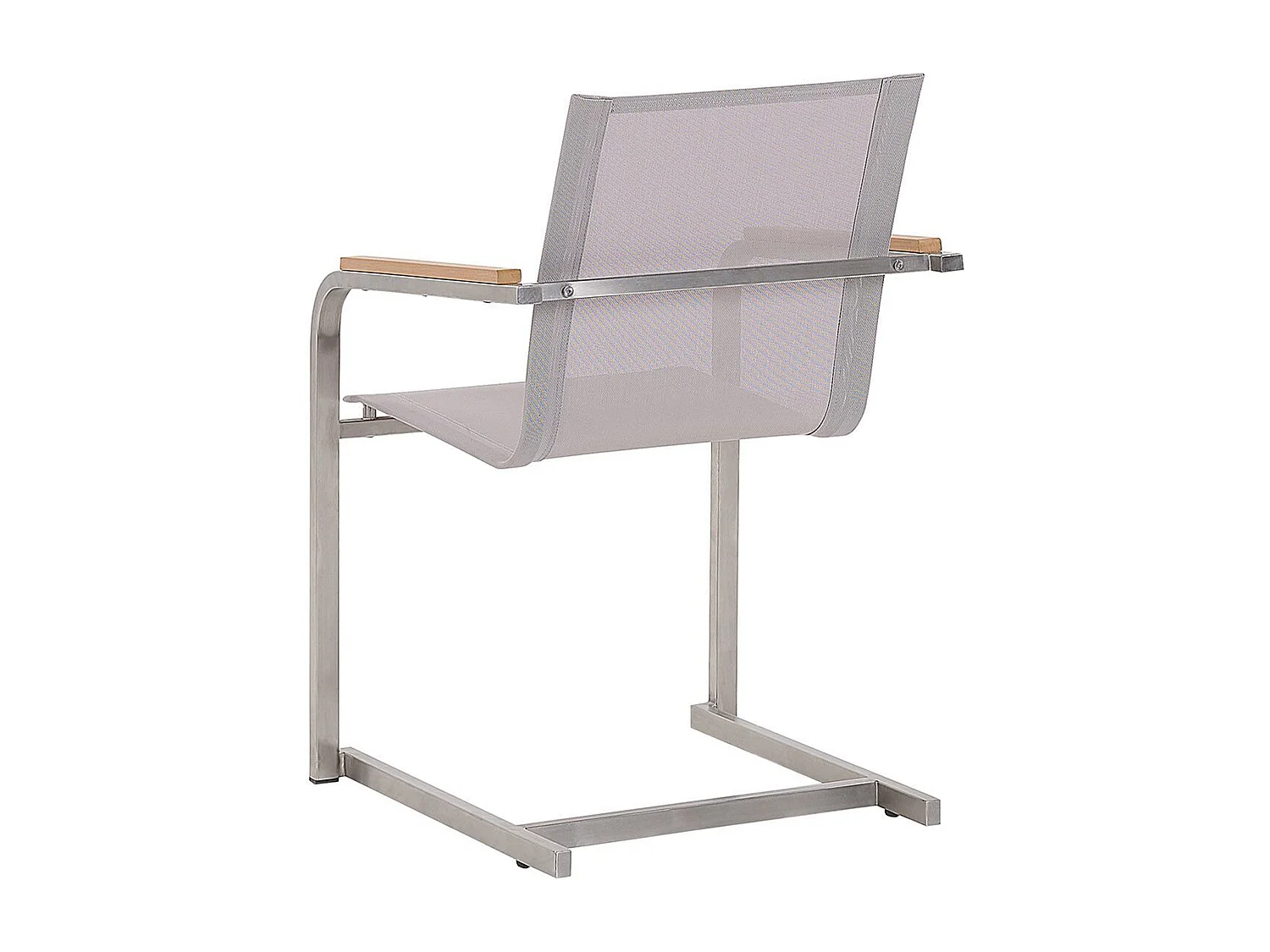 Lot de 6 chaises de jardin COSOLETO Acier inox Beige