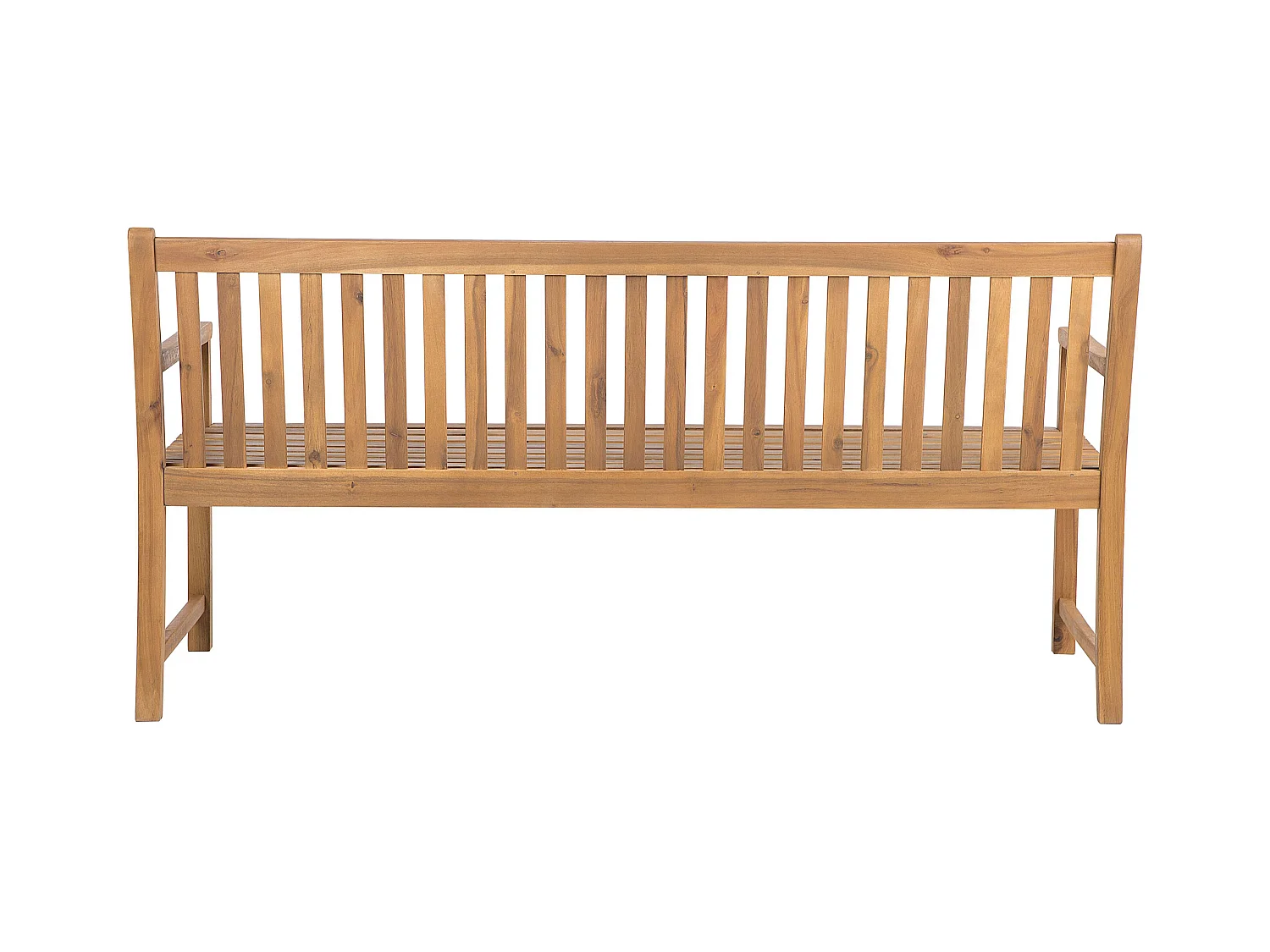 Gartenbank Akazienholz hellbraun zertifiziertes Holz 180 cm Vivara