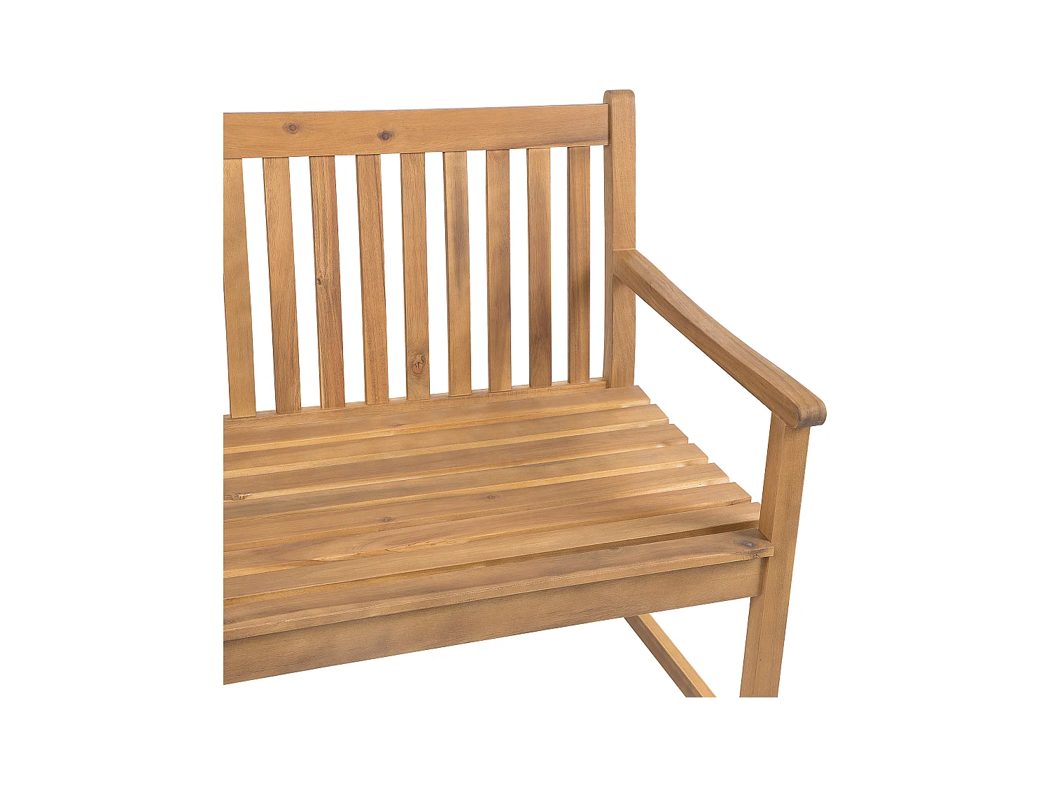 Gartenbank Akazienholz hellbraun zertifiziertes Holz 180 cm Vivara