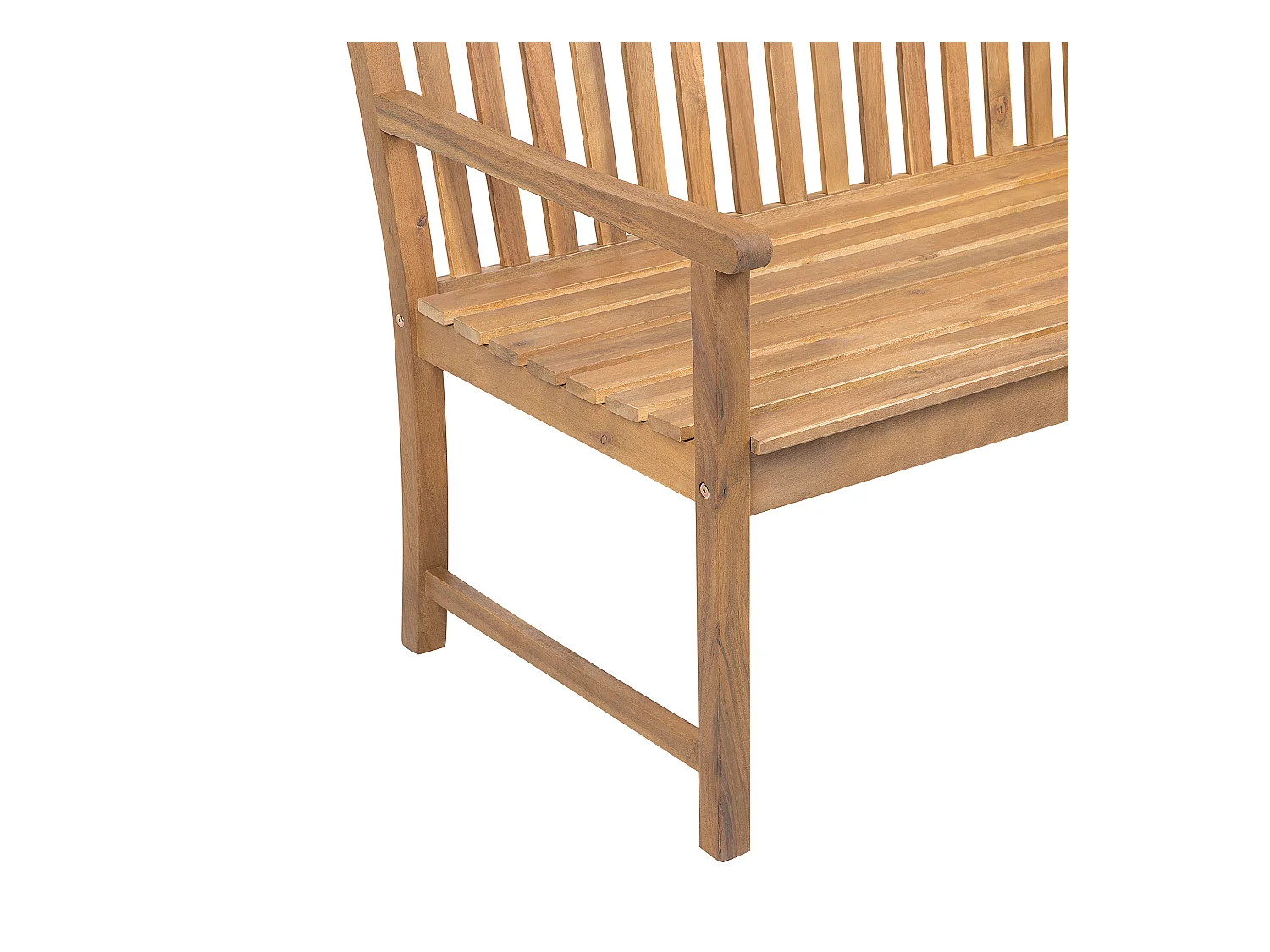 Gartenbank Akazienholz hellbraun zertifiziertes Holz 180 cm Vivara