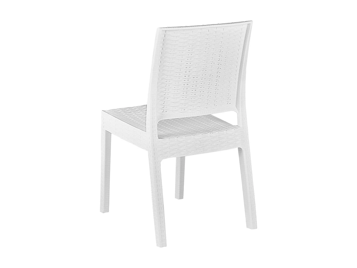 Conjunto de 4 cadeiras de jardim FOSSANO Material sintético Branco