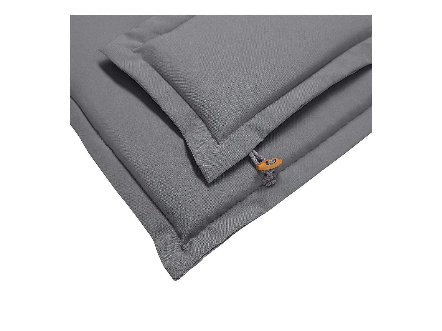 Lot de 2 chaises de jardin avec coussins MAUI Acacia Gris graphite