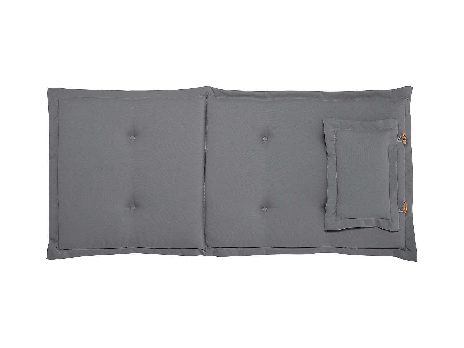 Lot de 2 chaises de jardin avec coussins MAUI Acacia Gris graphite