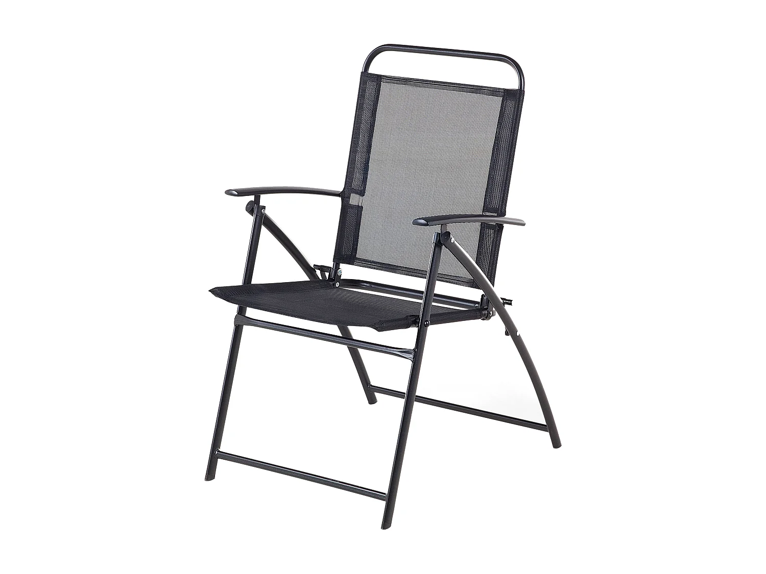 Lot de 4 chaises de jardin LIVO Métal Noir