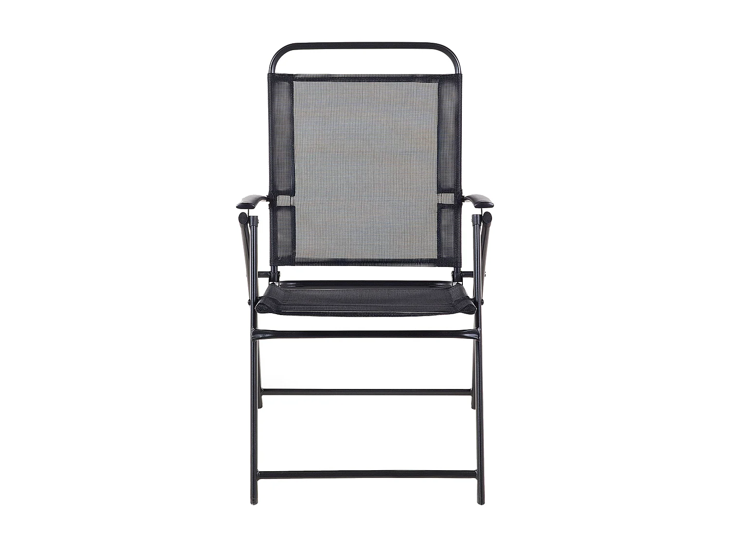 Lot de 4 chaises de jardin LIVO Métal Noir