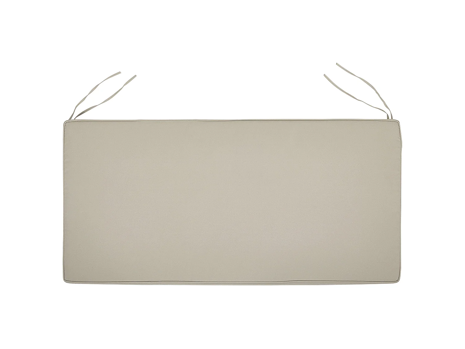 Banc avec coussin d'assise VIVARA 160 cm Bois d'acacia certifié Beige