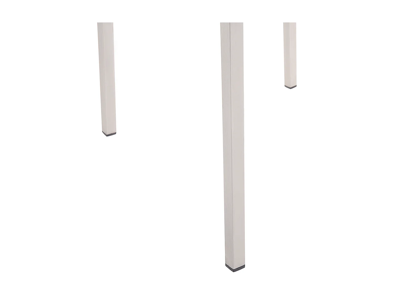 Lot de 4 chaises de jardin GROSSETO Acier inox Noir