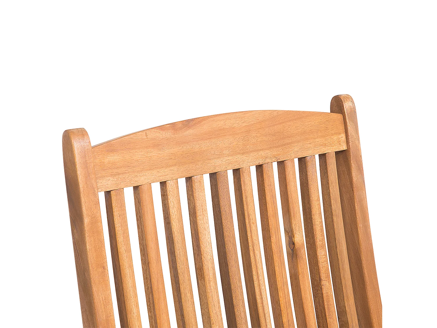 Lot de 2 chaises de jardin MAUI Acacia Marron clair