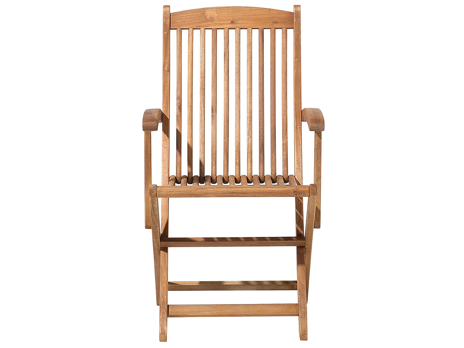 Set of 2 Garden Chairs MAUI Acacia Wood Light Brown
