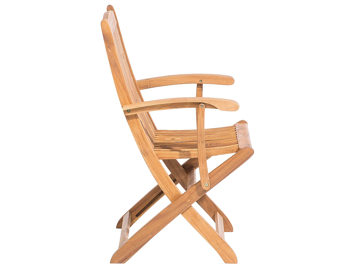Set of 2 Garden Chairs MAUI Acacia Wood Light Brown