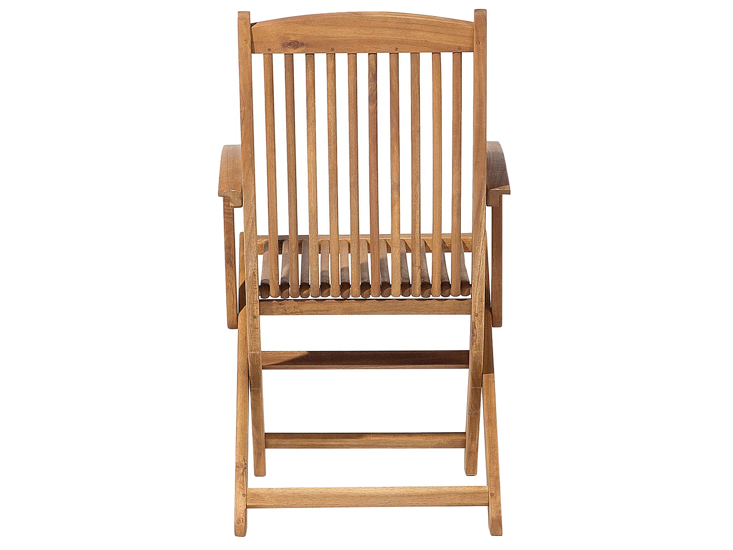Set of 2 Garden Chairs MAUI Acacia Wood Light Brown