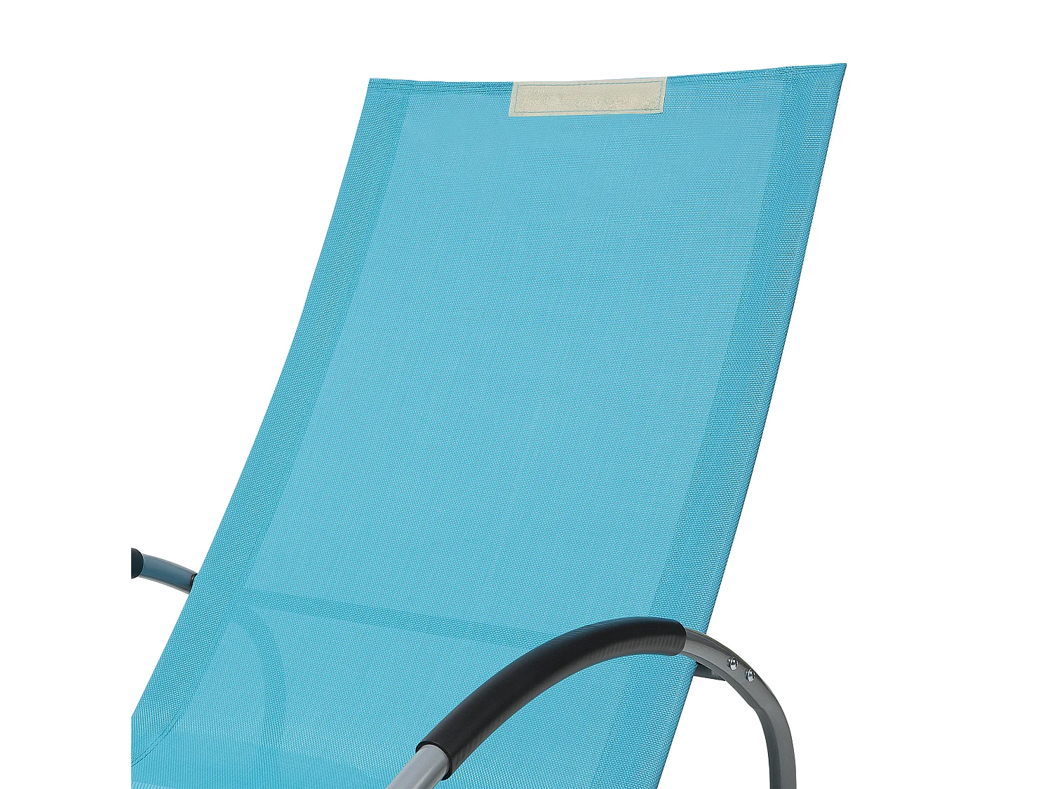 Lettino Prendisole a Dondolo CAMPO Metallo Turchese