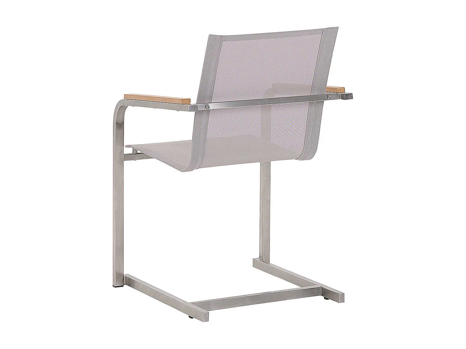 Lot de 4 chaises de jardin COSOLETO Acier inox Beige