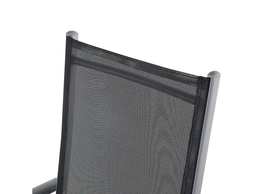 Set di 6 sedie da giardino CATANIA Metallo Nero