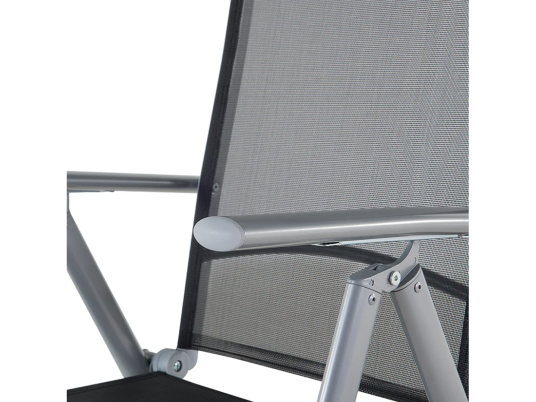 Set di 6 sedie da giardino CATANIA Metallo Nero