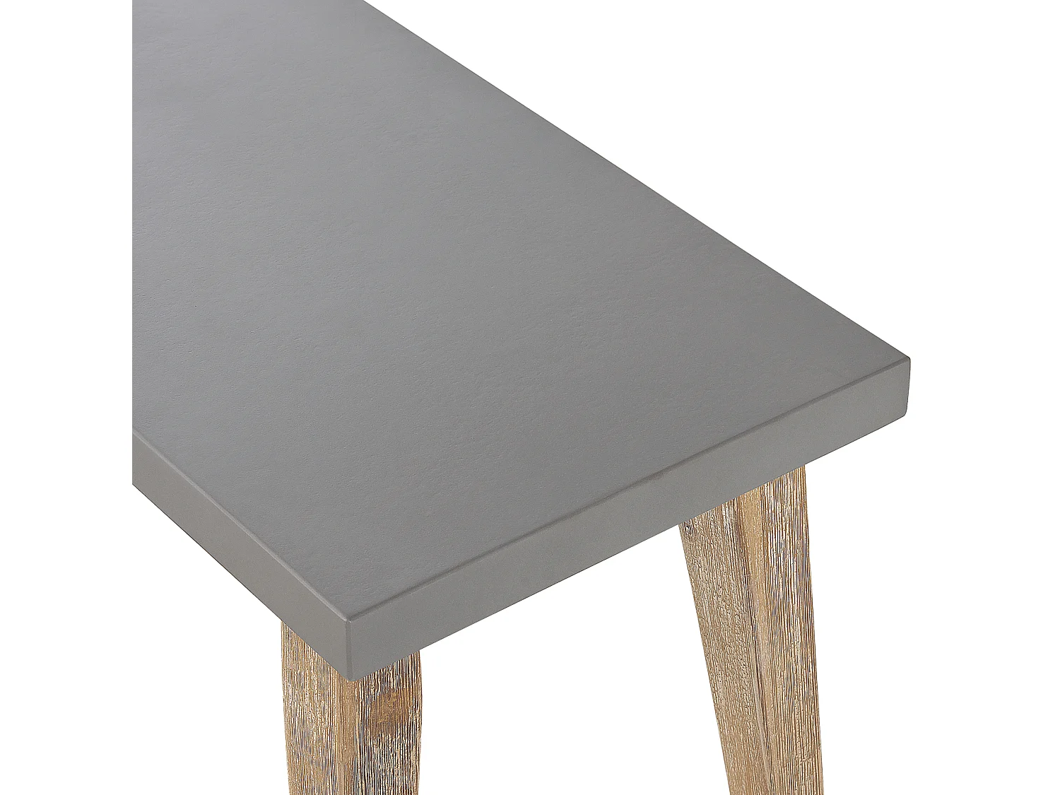 Industrielle Bank Faserzement Akazienholz grau / heller Holzfarbton