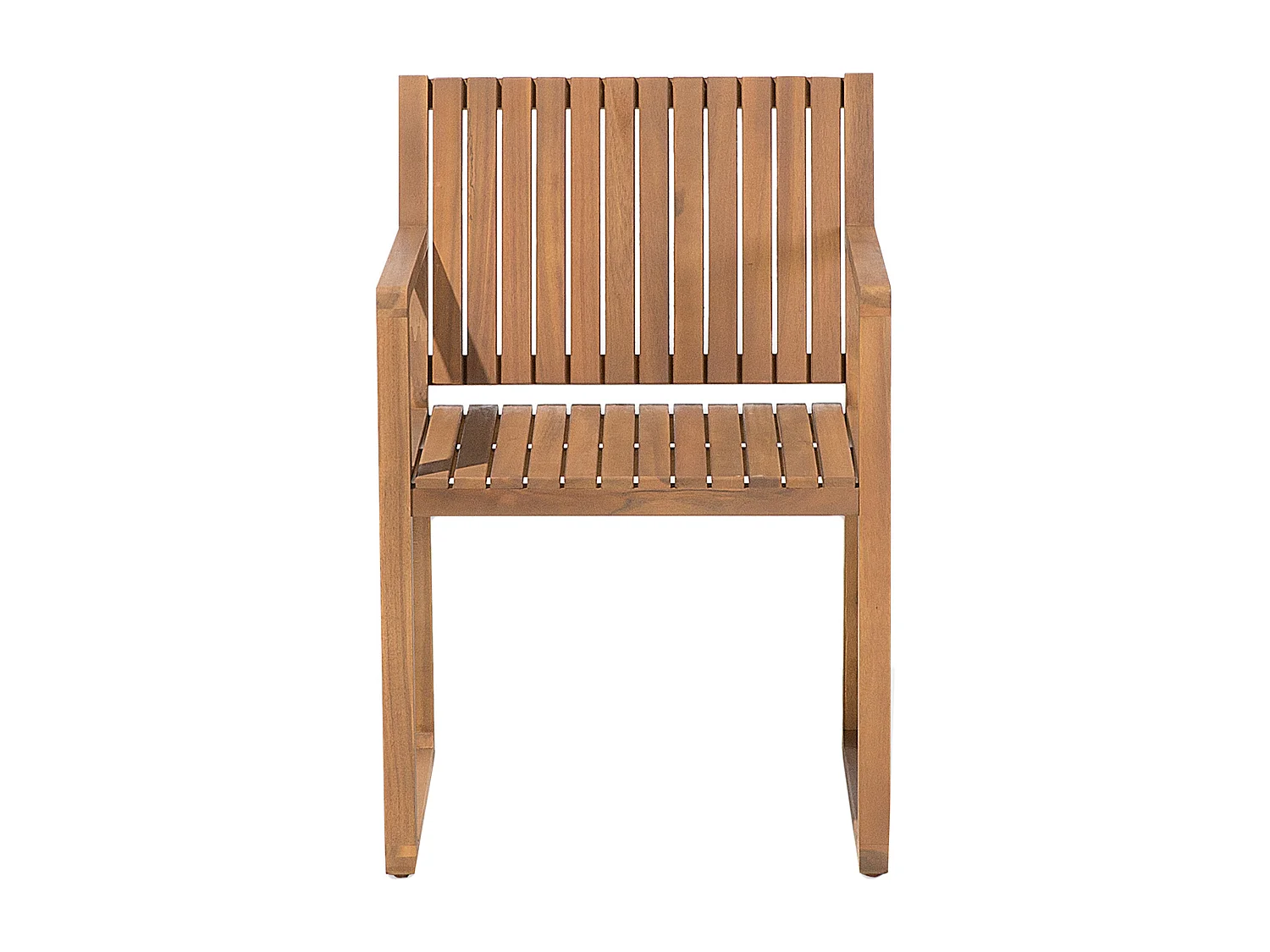 Lot de 8 chaises de jardin avec coussins SASSARI Acacia Gris