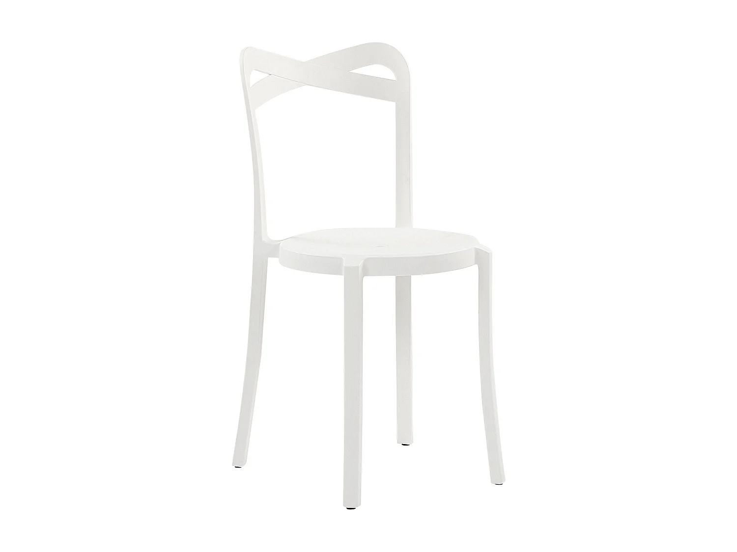 Set van 4 tuinstoelen CAMOGLI Synthetisch materiaal Wit