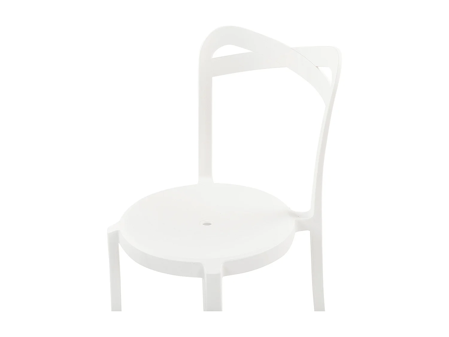 Set van 4 tuinstoelen CAMOGLI Synthetisch materiaal Wit