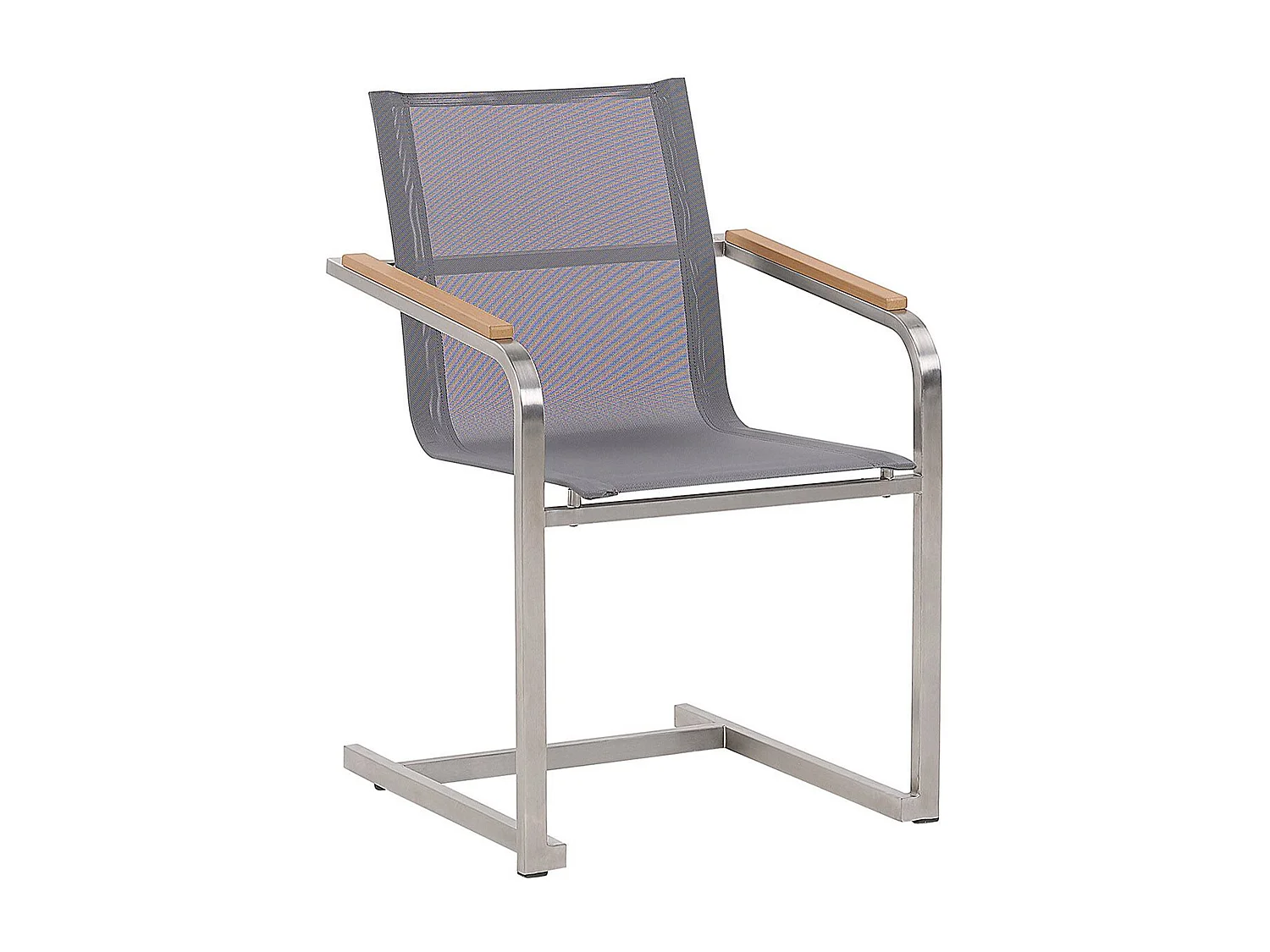 Lot de 6 chaises de jardin COSOLETO Acier inox Gris