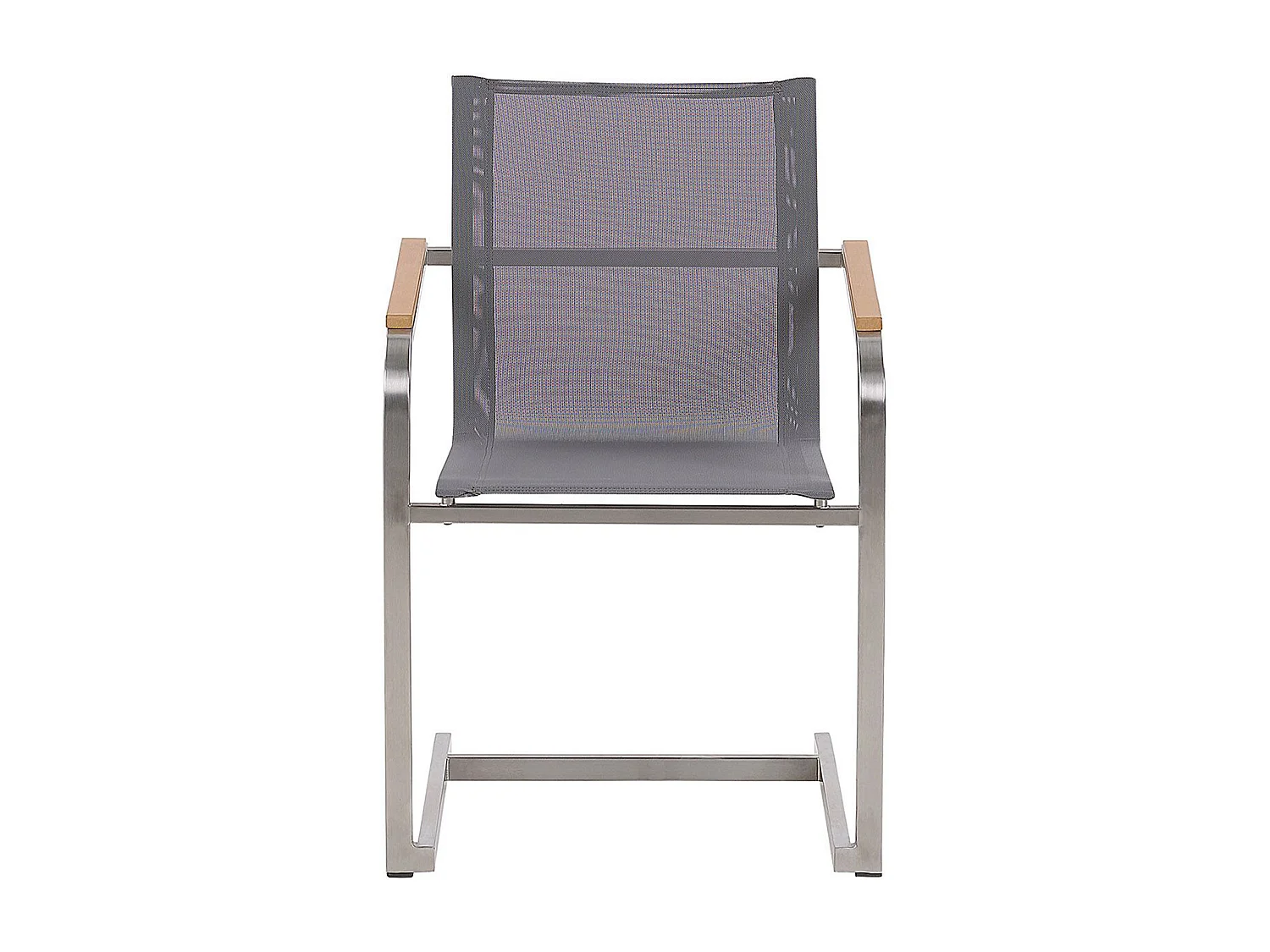 Lot de 6 chaises de jardin COSOLETO Acier inox Gris