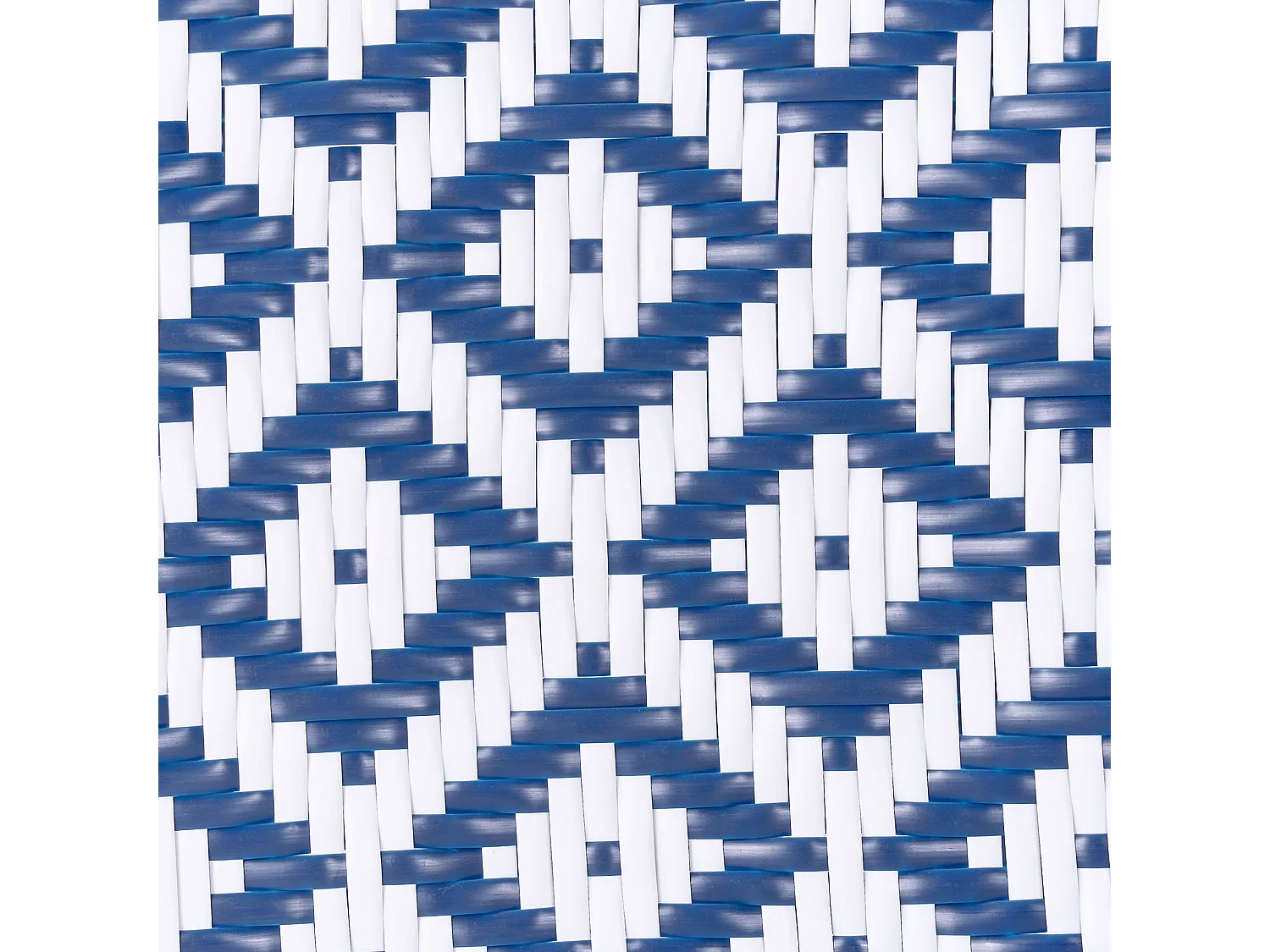 Stilvolle Rattanstühle in Blau und Weiß Beine in Holzoptik 4er Set Rifreddo