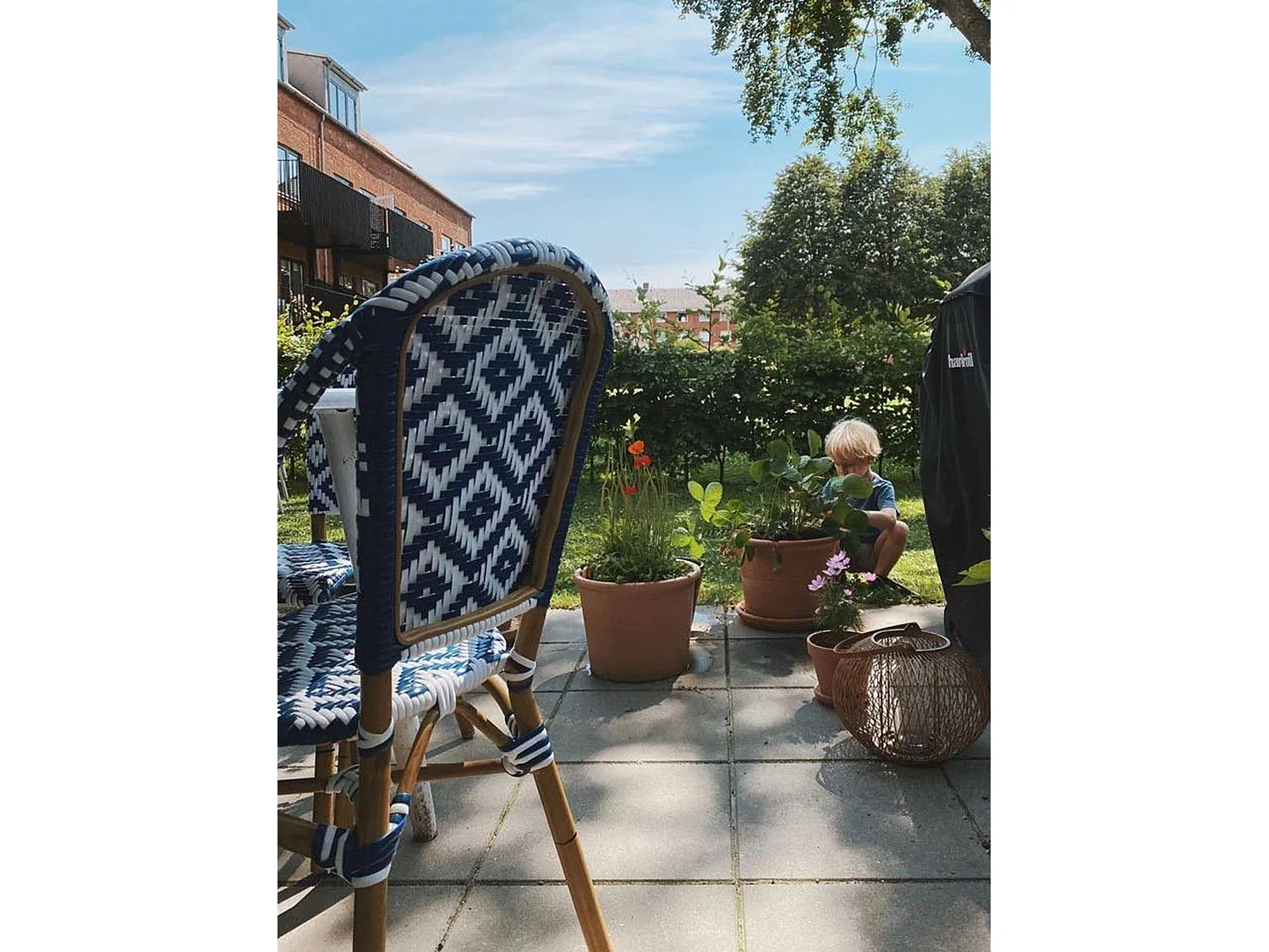 Lot de 4 chaises de jardin RIFREDDO Bleu