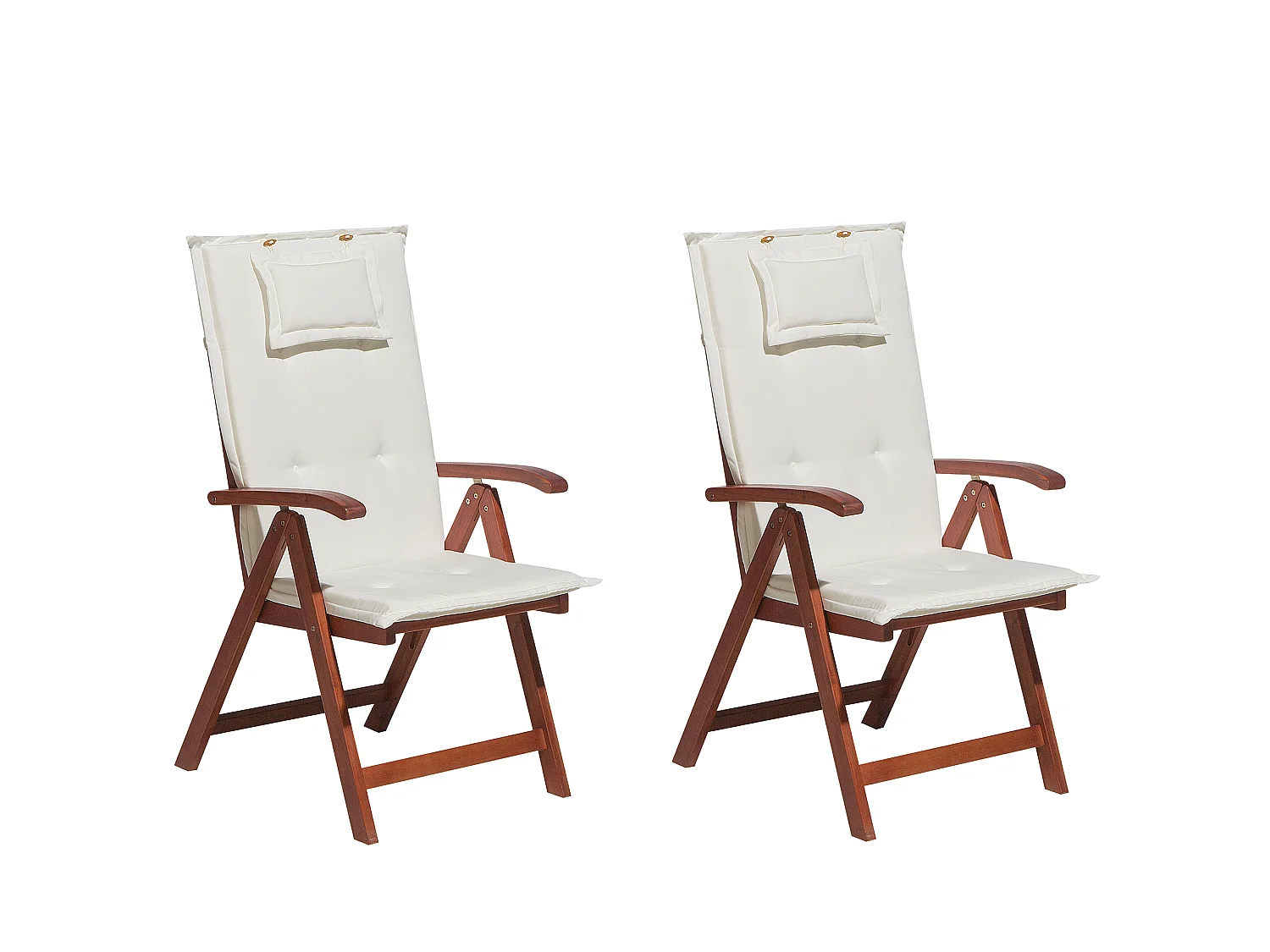 Lot de 6 chaises Bois Blanc cassé TOSCANA
