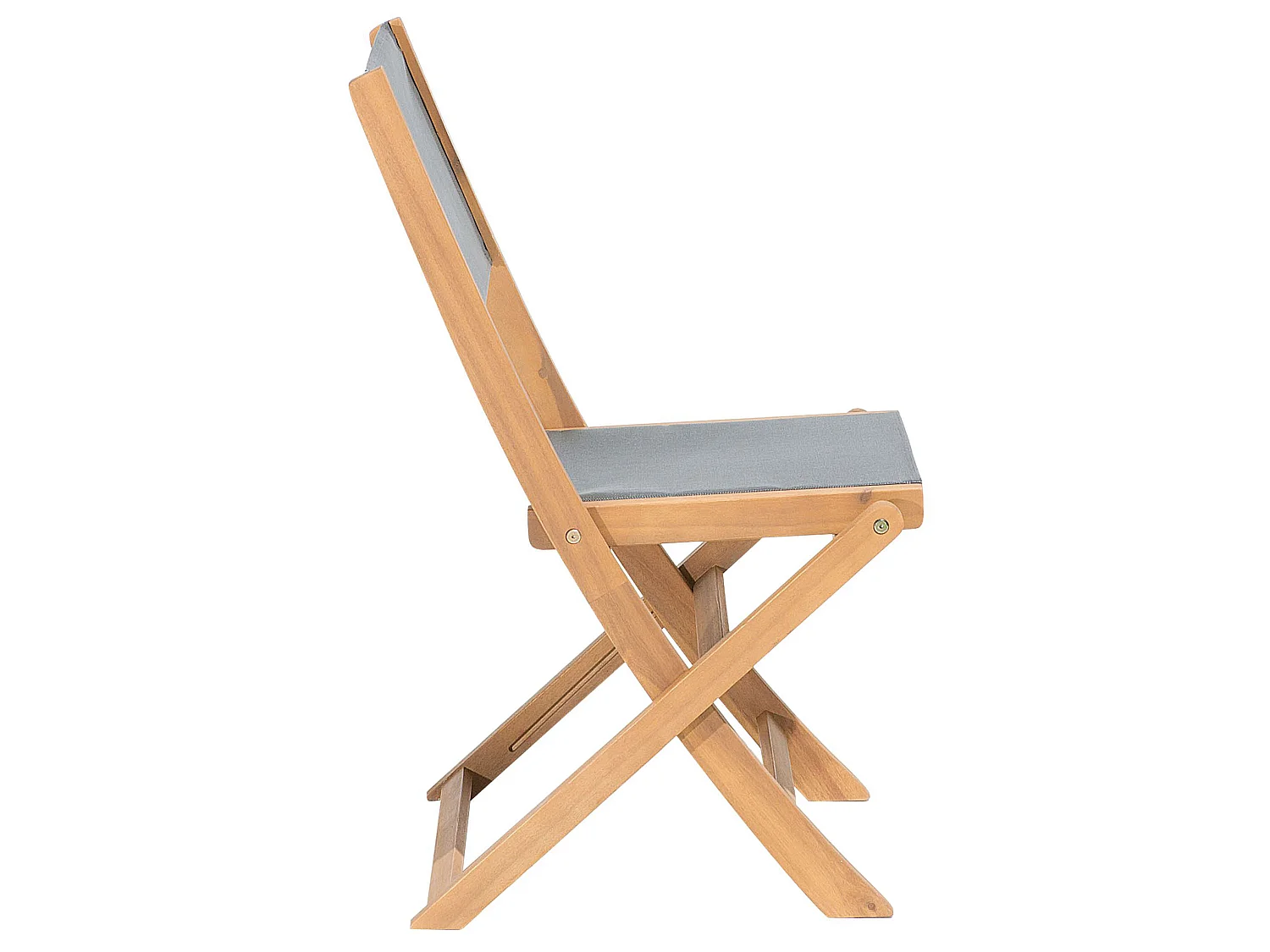 Set of 2 Garden Chairs CESANA Acacia Wood Light Brown