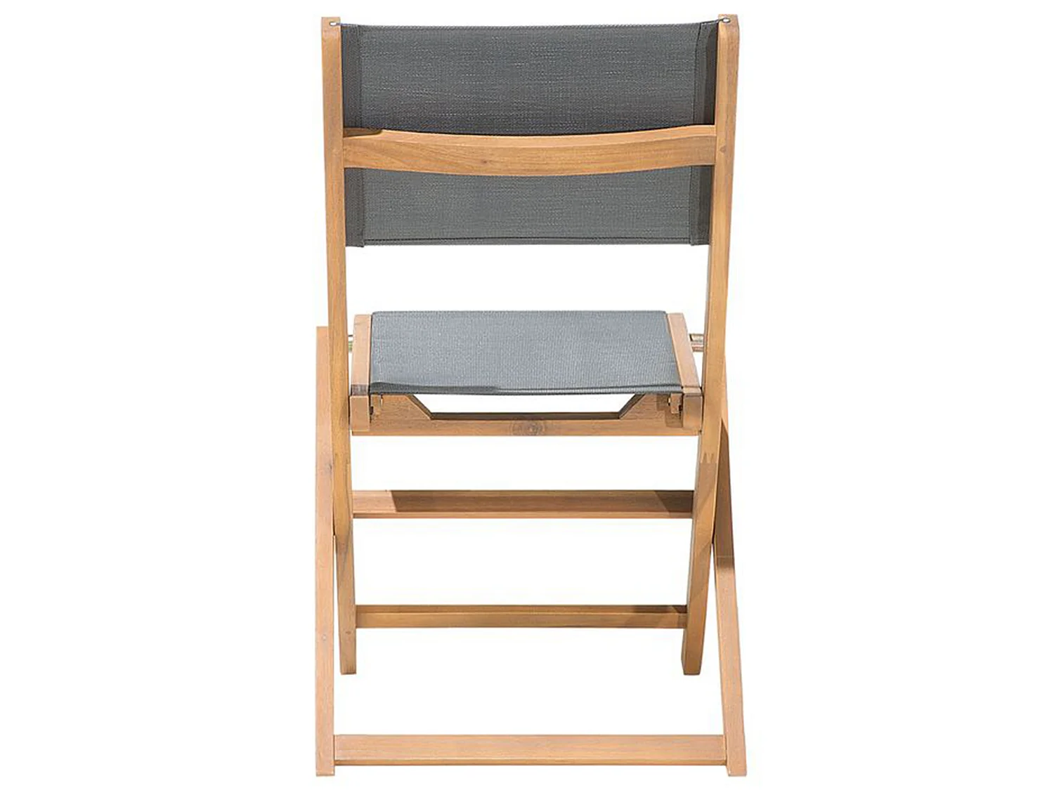 Set of 2 Garden Chairs CESANA Acacia Wood Light Brown