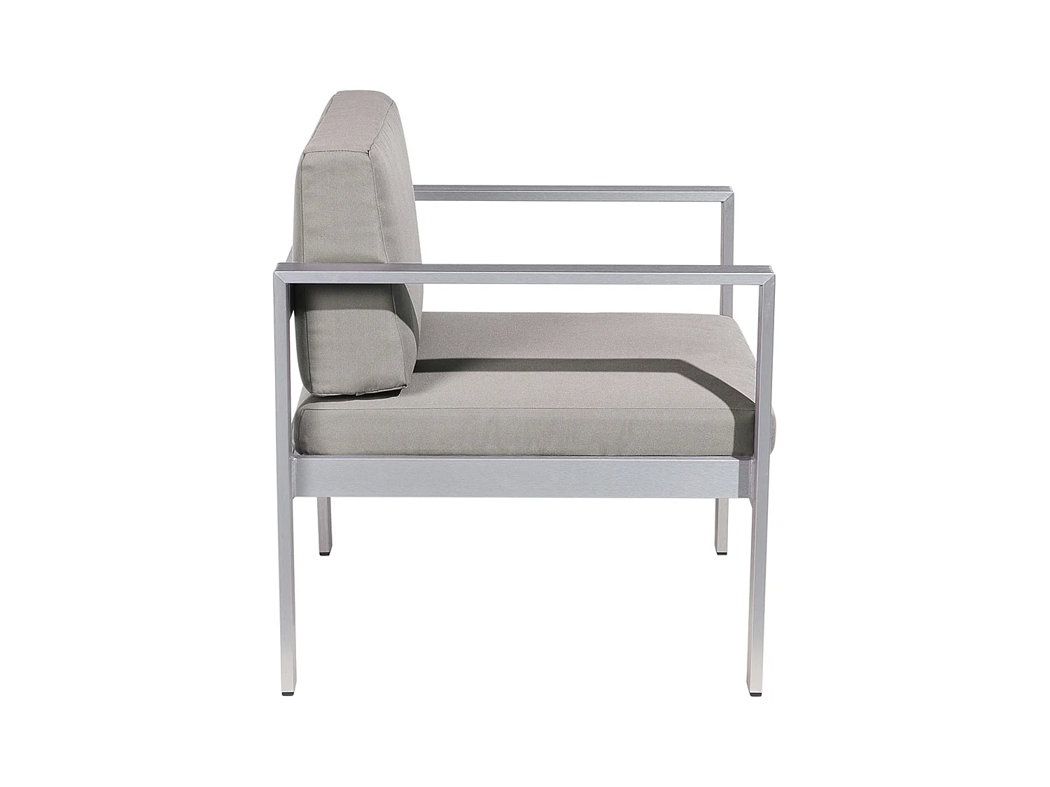 Fauteuil de jardin SALERNO Métal Gris foncé