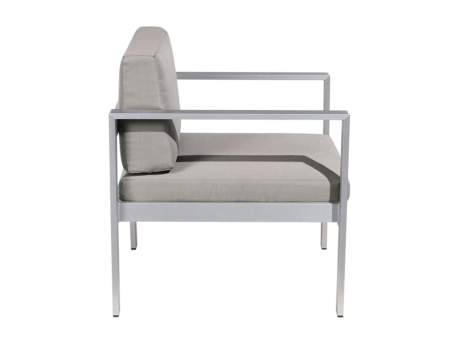 Fauteuil de jardin SALERNO Métal Gris foncé