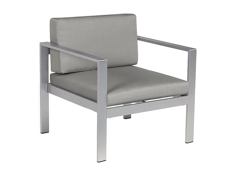 Fauteuil de jardin SALERNO Métal Gris foncé